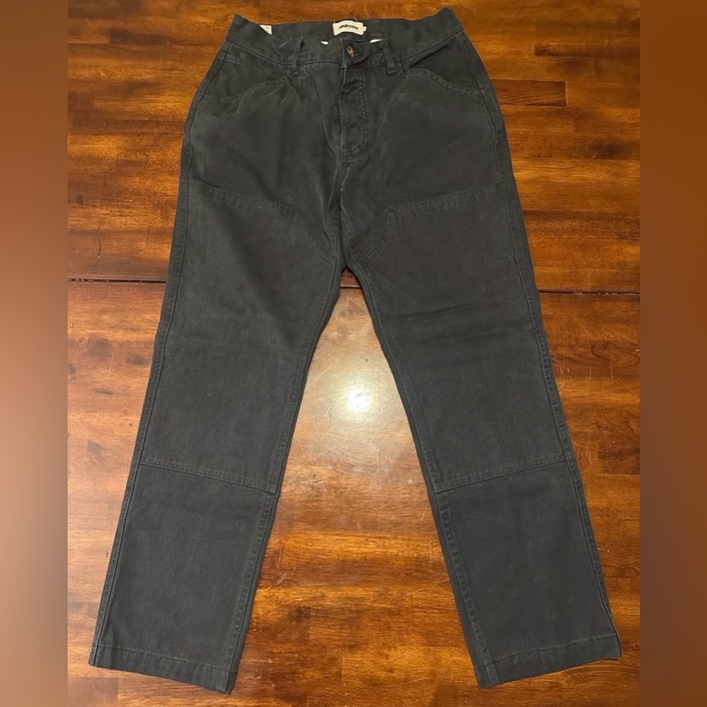 Taylor Stitch Chore Pants Boss Duck Hemp Cotton Canvas Double Knee Work Pant